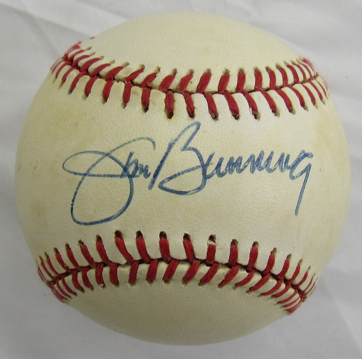 Jim Bunning Signed Rawlings Baseball Jsa A25036