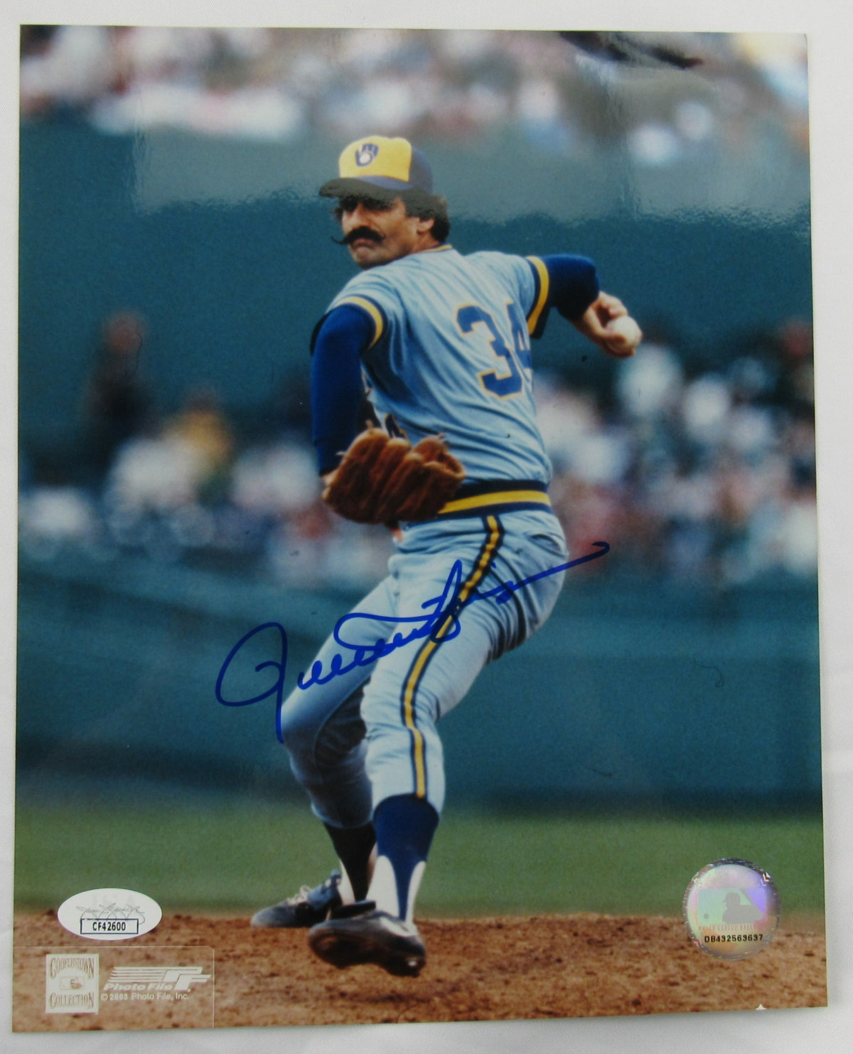 Rollie Fingers Signed Auto 8X10 Photo Jsa Cf42600
