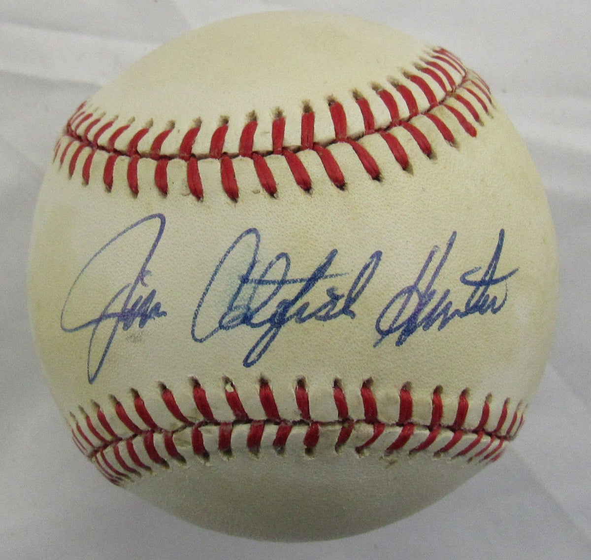 Jim Catfish Hunter Signed Rawlings Baseball Jsa Cl29264