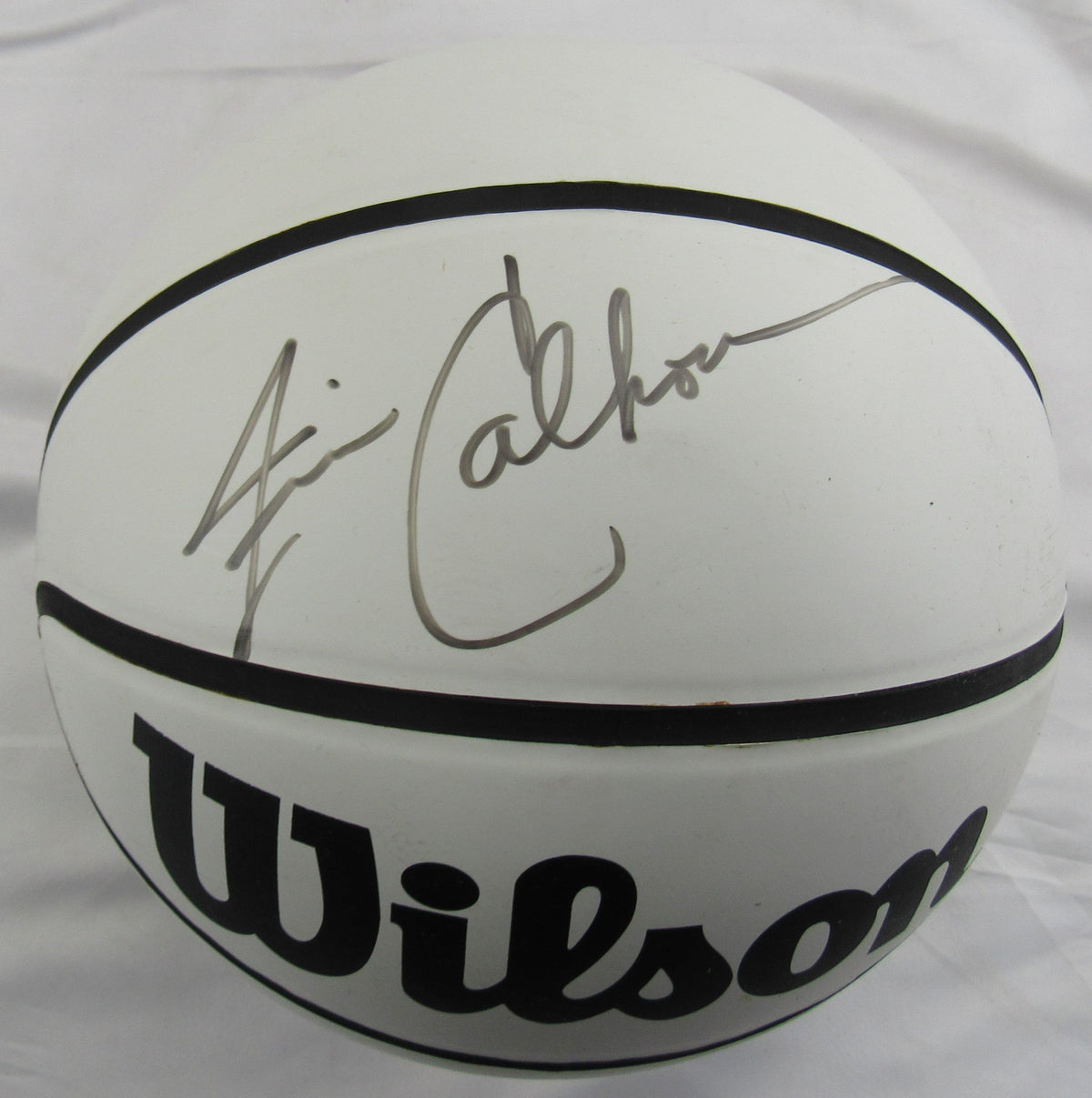 Jim Calhoun Signed Auto Wilson Basketball Jsa Cl29220