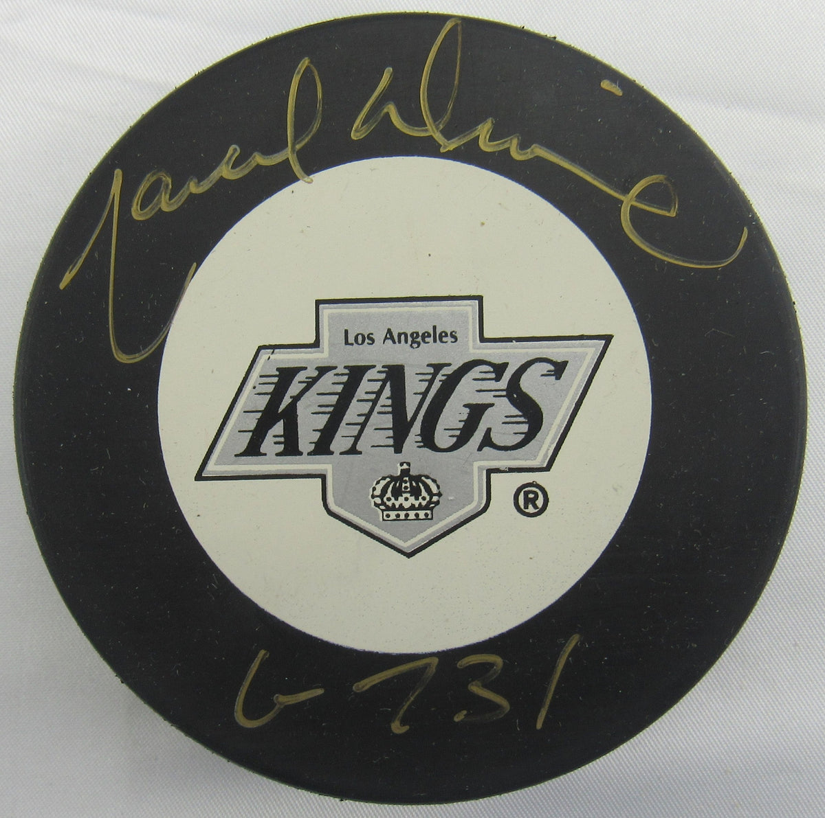Marcel Dionne Signed Auto Kings Puck W/ Insc Jsa Ch80333