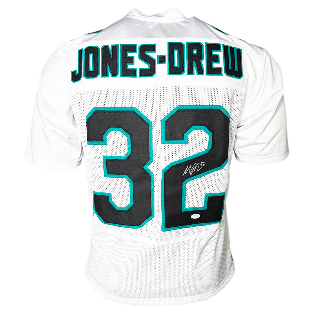 Maurice Jones-Drew Signed Jacksonville White Away Jersey Football Jersey (Jsa)