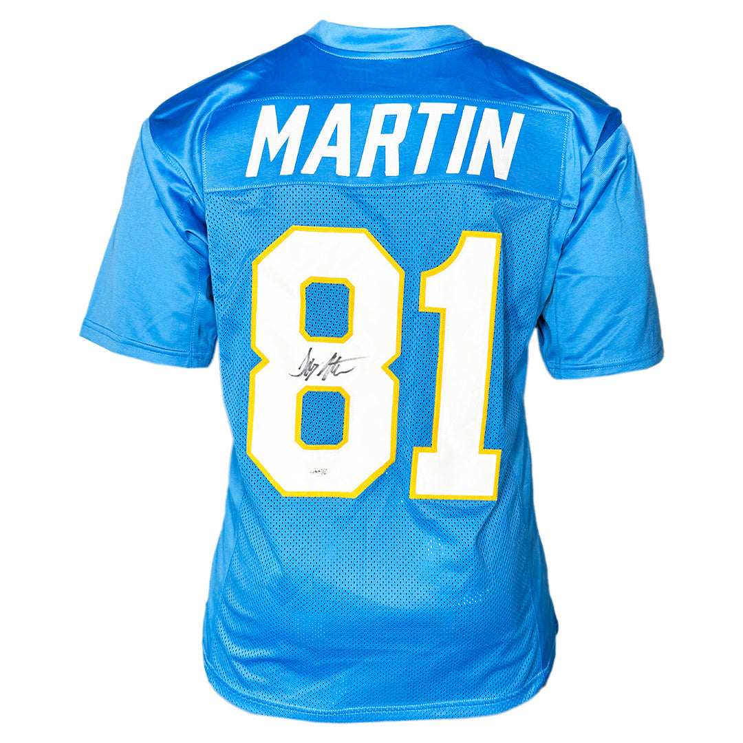 Tony Martin Signed San Diego Light Blue Football Jersey (Jsa)