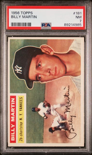 Baseball Topps Billy Martin 1956 Topps #181 PSA 7