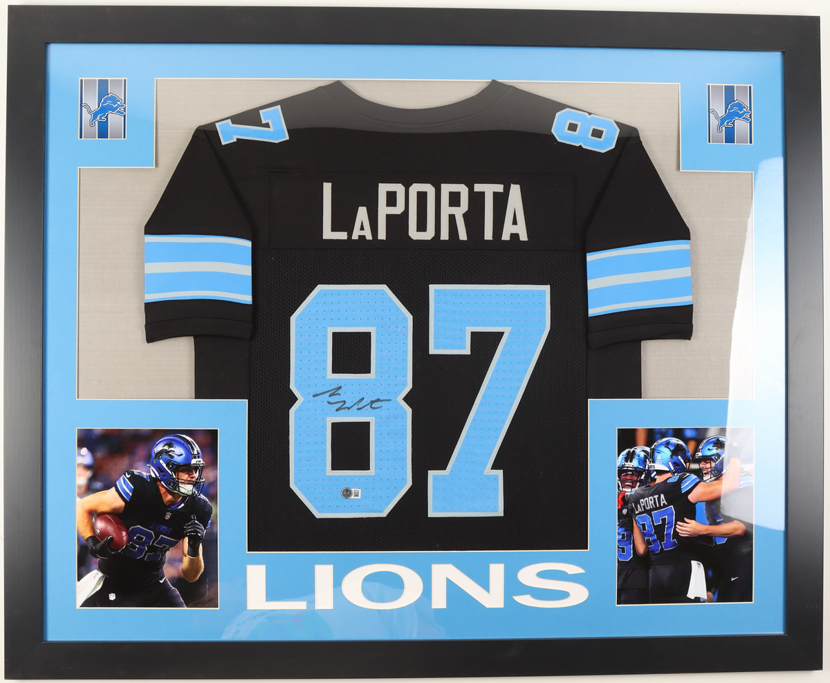 Sports Sam La Porta Autographed Signed Custom Framed Jersey Display (Beckett)