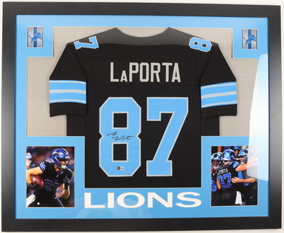 Sports Sam La Porta Autographed Signed Custom Framed Jersey Display (Beckett)