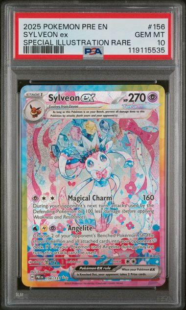 Pokémon Sylveon EX PokéMon Prismatic Evolutions Special Illustration Rare #156/131 PSA 10