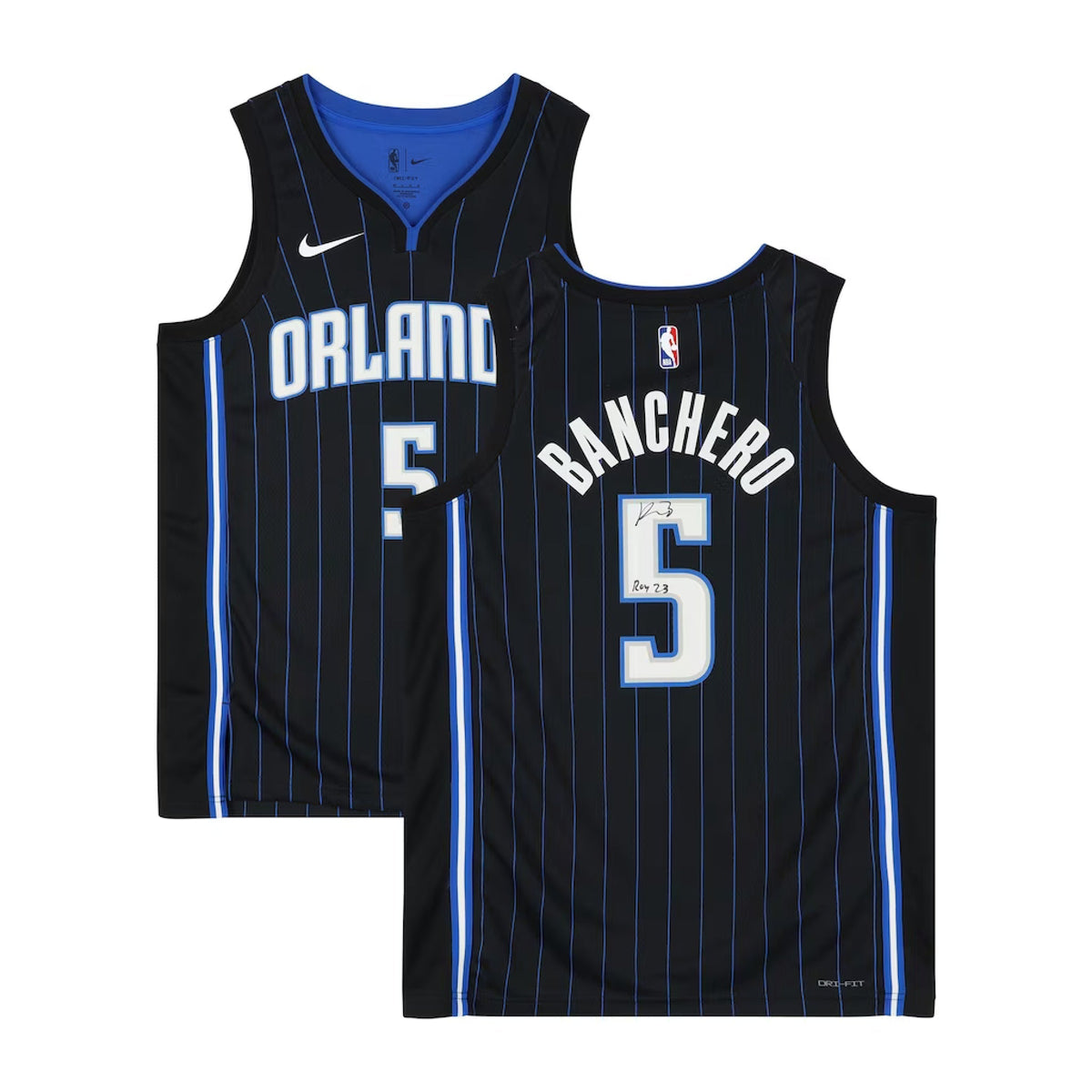 Fanatics Authentic Paolo Banchero Autographed Orlando Magic Black Nike 2022/23 Icon Swingman Jersey W/ "Roy 23" Inscription