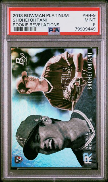 Baseball Bowman Shohei Ohtani 2018 Bowman Platinum Rookie Revelations Rc #Rr-9 PSA 9