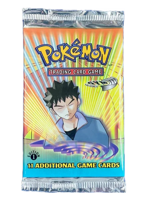 Pokémon Gym Heroes 1st Edition Booster Pack