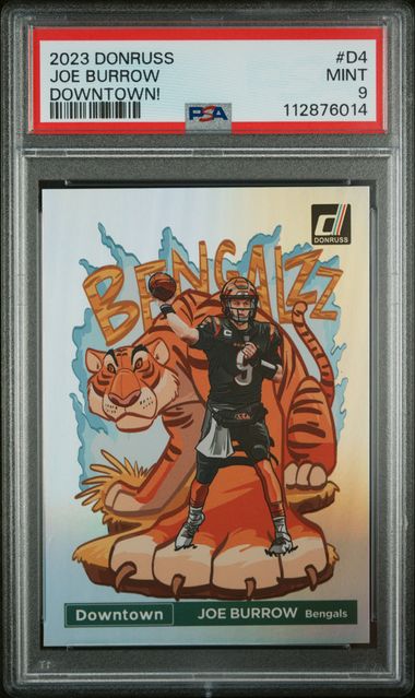 Basketball Panini Joe Burrow 2023 Panini Donruss Downtown PSA 9