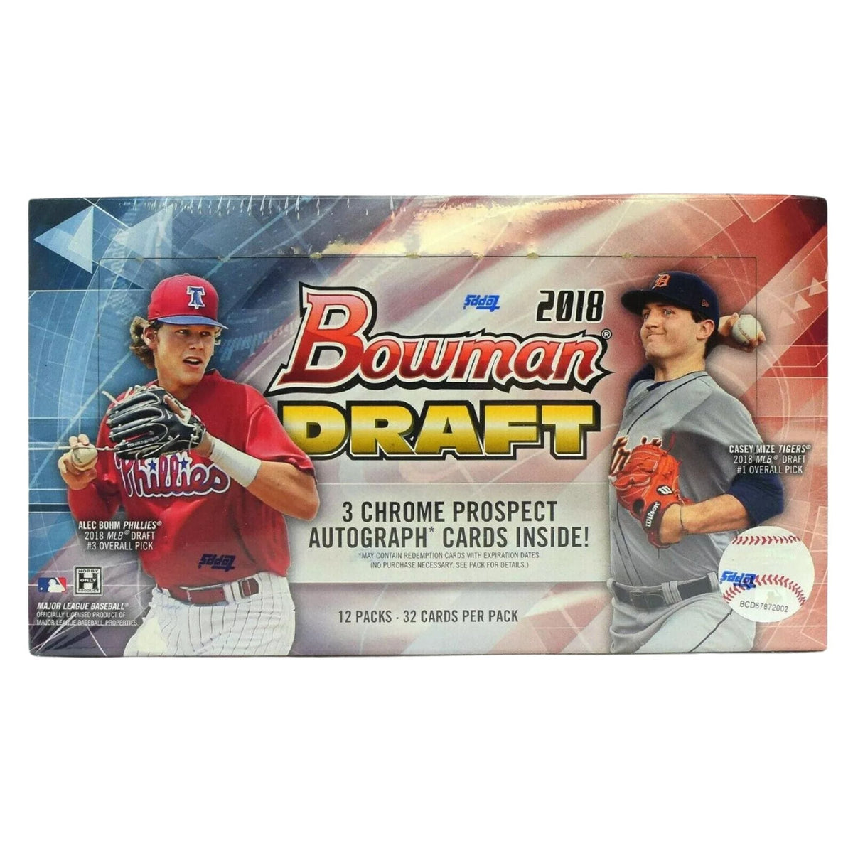 2018 Bowman Draft Baseball Hta Jumbo Box