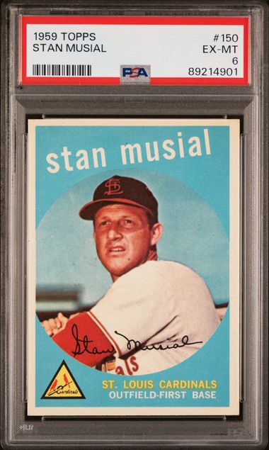 Baseball Topps Stan Musial 1959 Topps #150 PSA 6