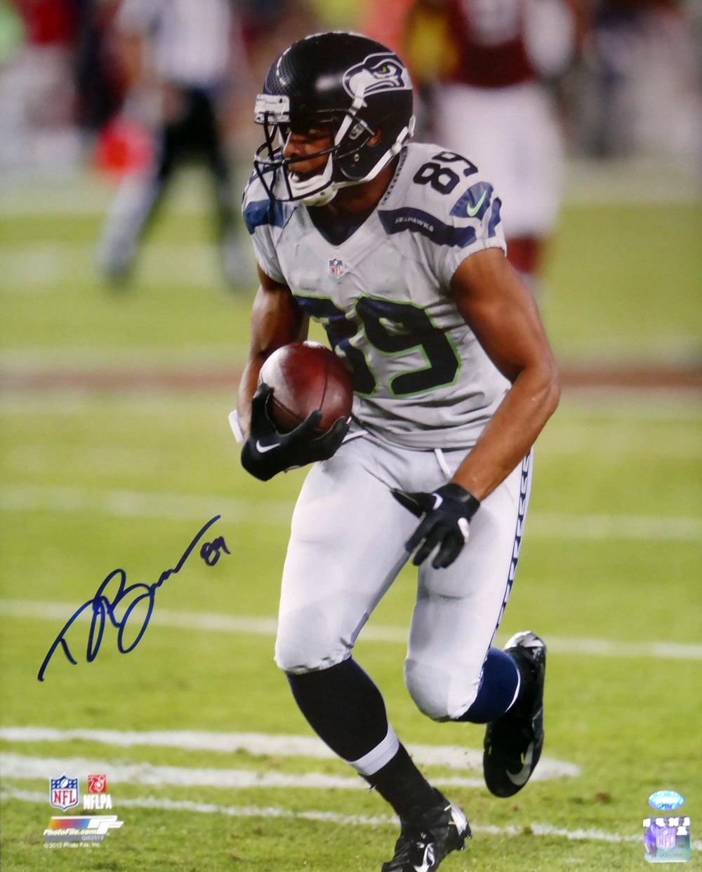 Doug Baldwin Autographed 16X20 Photo Seattle Seahawks In Blue Mcs Holo Stock #104874