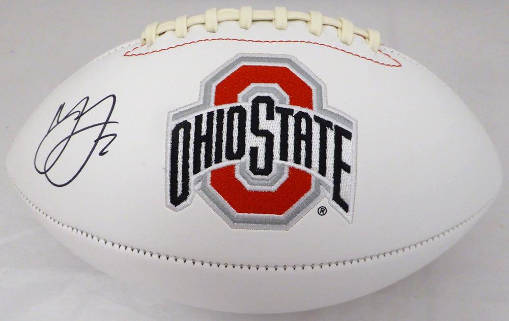 Marshon Lattimore Autographed Ohio State Buckeyes White Logo Football Beckett Bas Stock #131953