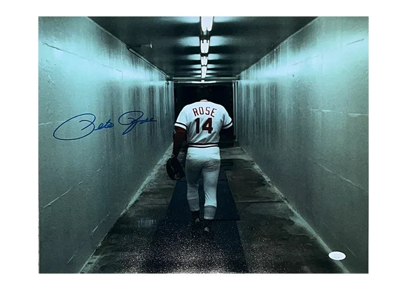Pete Rose Signed Cincinnati 16X20 Baseball Photo (Jsa)