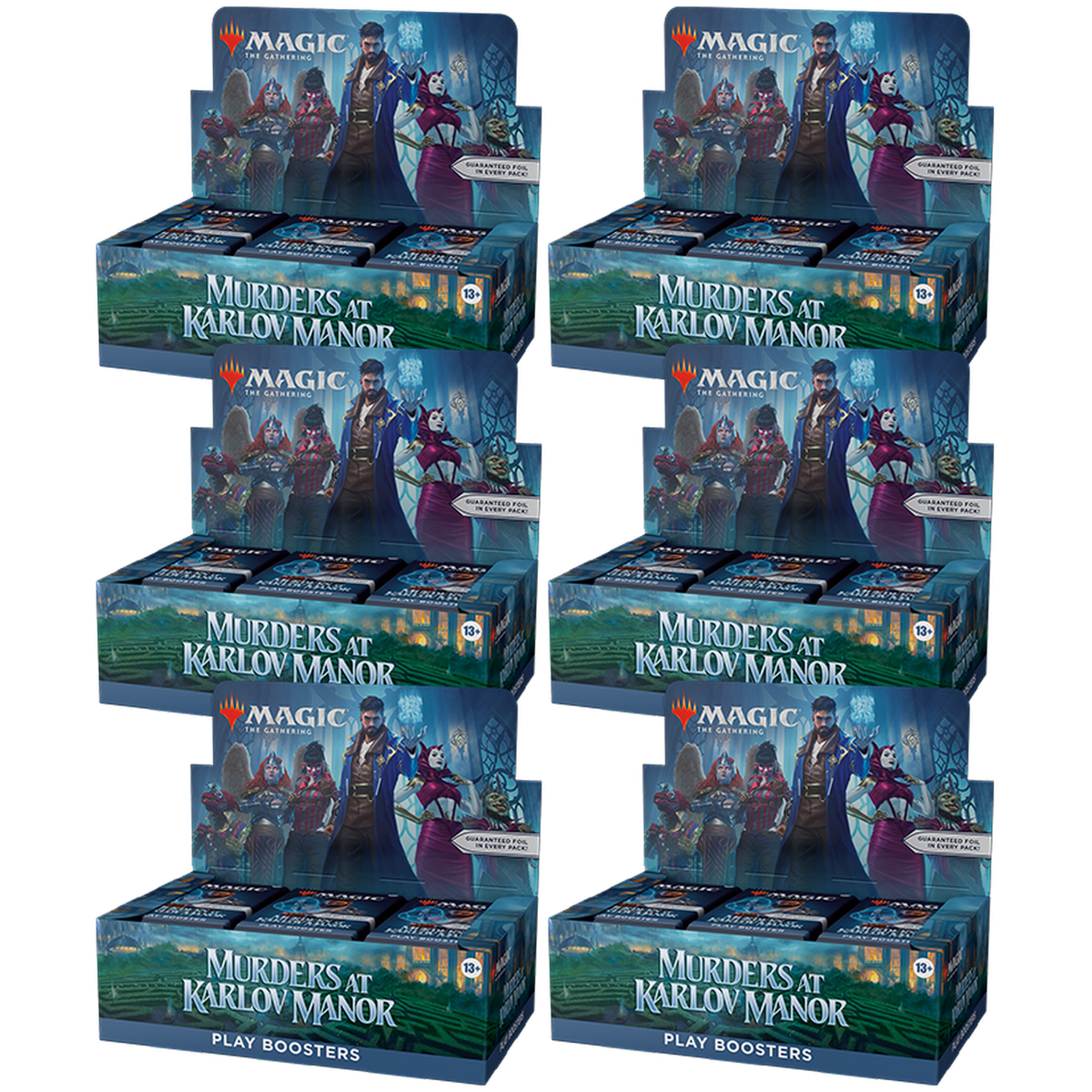Magic The Gathering MTG: Murders At Karlov Manor Play Booster Case - 6 Boxes