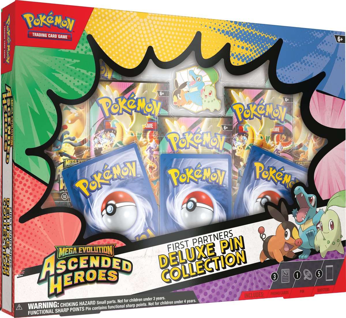 Ascended Heroes First Partner Deluxe Pin Collection (Order 6 For Sealed Case)
