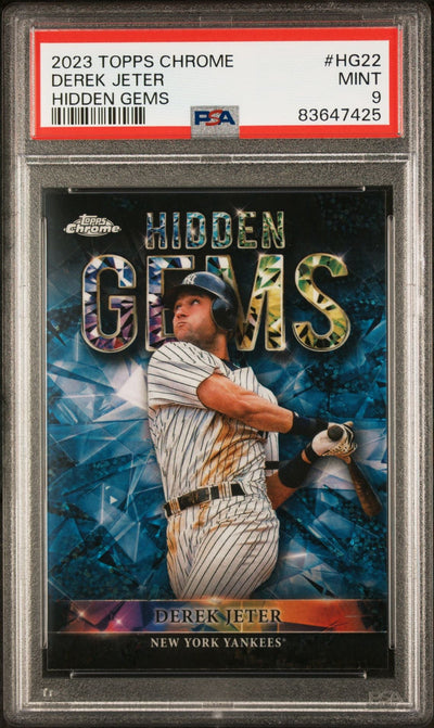Baseball Topps Derek Jeter 2023 Topps Chrome Hidden Gems SSP PSA 9
