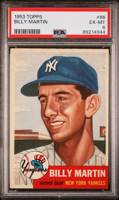 Baseball Topps Billy Martin 1953 Topps #86 PSA 6