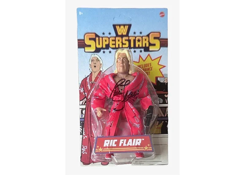 Ric Flair Signed Wwe Mattel Action Figure Wrestling Collectible (Jsa)