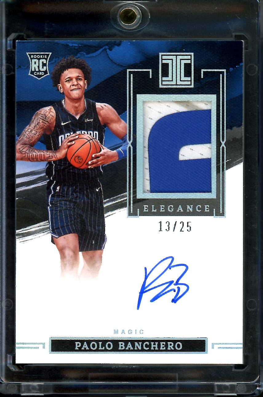 2022/23 Panini Impeccable Paolo Banchero Rookie Auto Elegance Rpa /25 Magic