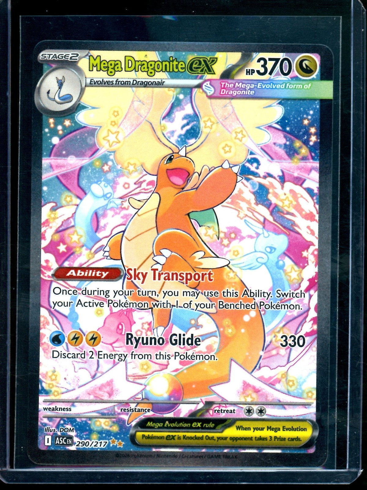 2026 Pokemon Ascended Heroes Mega Dragonite Ex 290/217