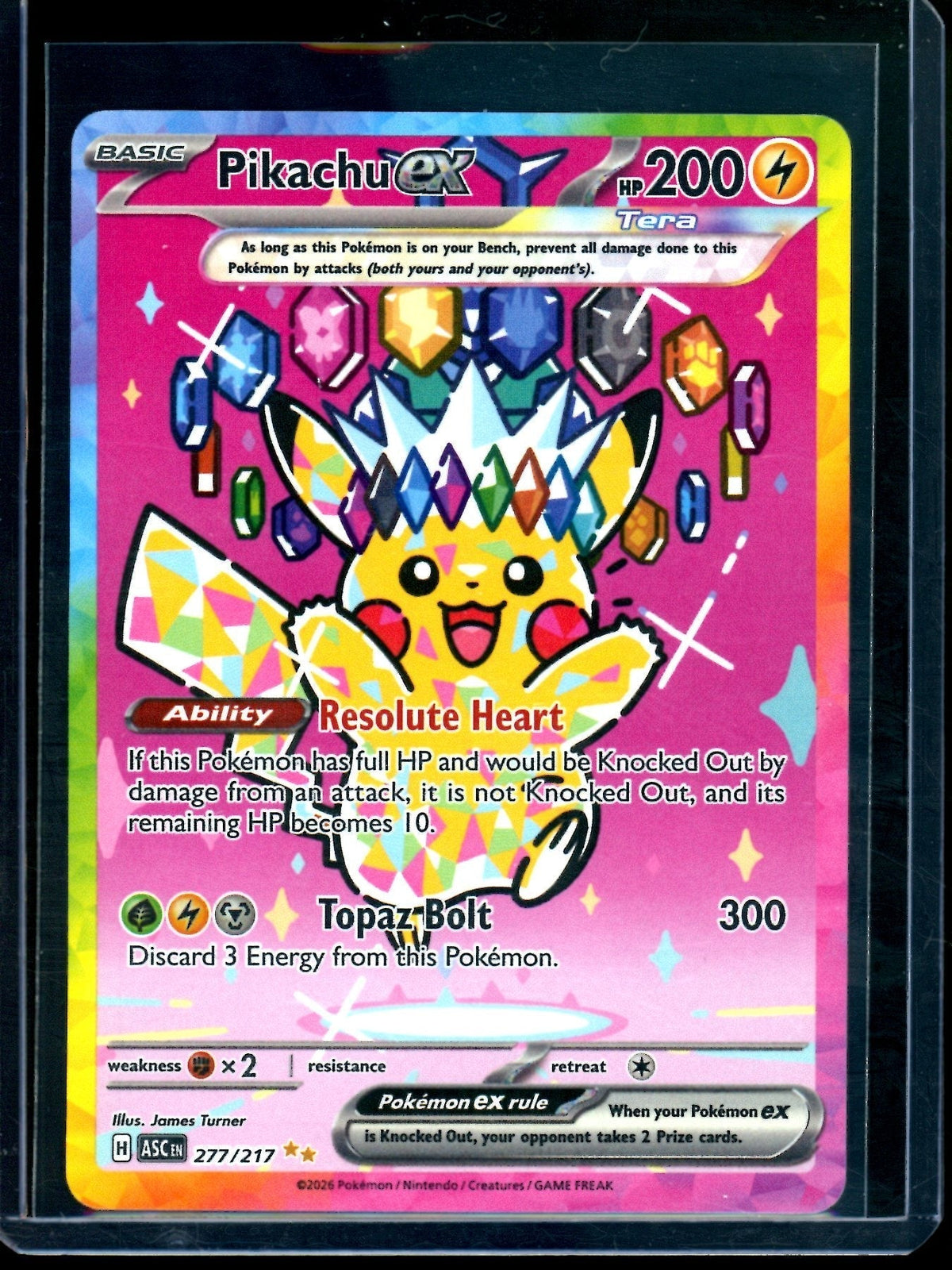 2026 Pokemon Ascended Heroes Pikachu Ex 277/217