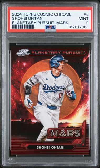Baseball Topps Shohei Ohtani 2024 Topps Cosmic Chrome Planetary Pursuit Mars PSA 9