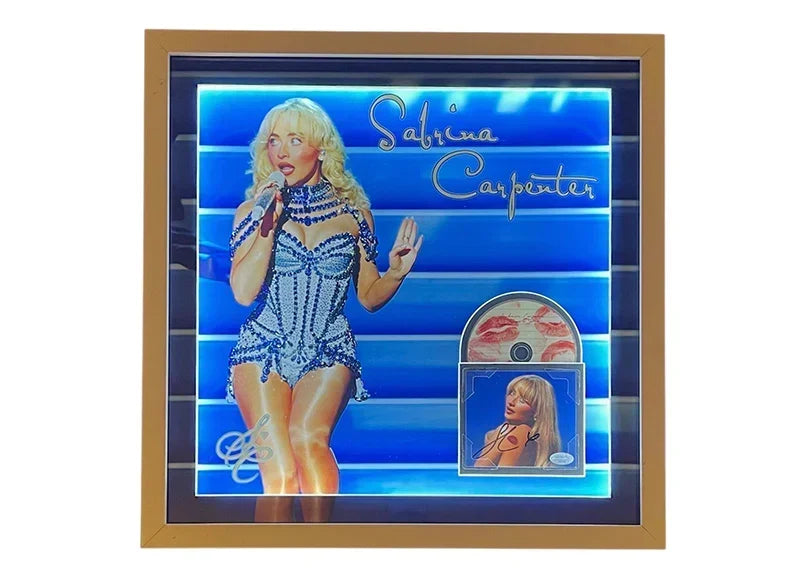 Sabrina Carpenter Signed 3D Light Up Framed 21X21 Photo (Jsa)