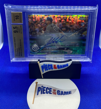 Baseball Topps Austin Meadows 2018 Topps Chrome Update Refractors Auto BGS/Beckett 9.5/10