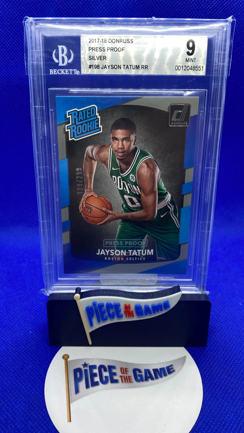 Basketball Jayson Tatum 2017-18 Donruss Press Proof Silver #’D 029/299 BGS 9