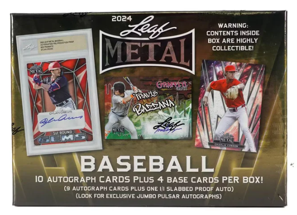 Baseball 2024 Leaf Metal Baseball Jumbo Hobby Box