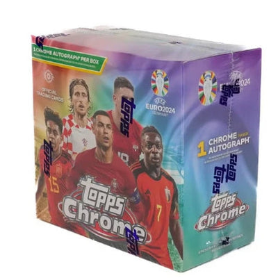 Soccer Topps 2023-24 Topps Uefa Euro Chrome Soccer Hobby 12 Box Case