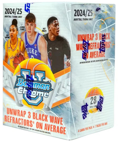 Basketball Topps 2024-25 Bowman Chrome University Basketball Blaster 40 Box Case