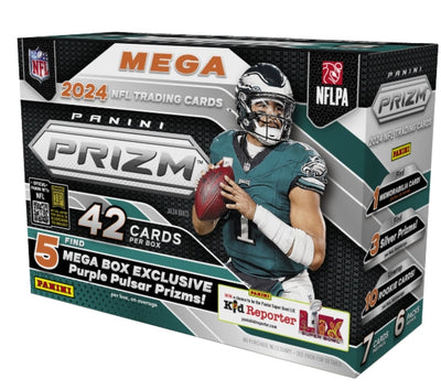 Sports Panini 2024 Panini Prizm Football Hobby Mega 20 Box Case