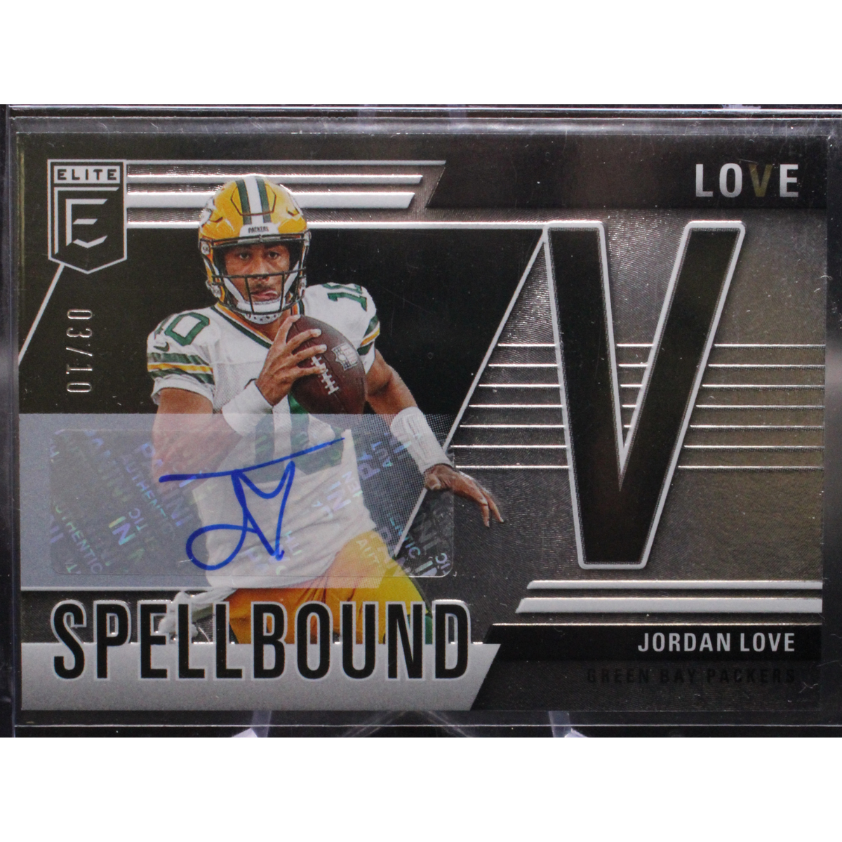 Sports Panini 2024 Panini Donruss Elite - Jordan Love 29 - Spellbound V Auto /10