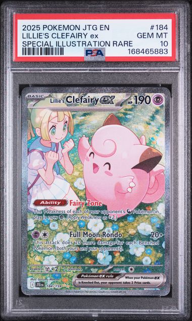 Pokémon Clefairy EX Pokemon Journey Together Special Illustration Rare #184/159 PSA 10