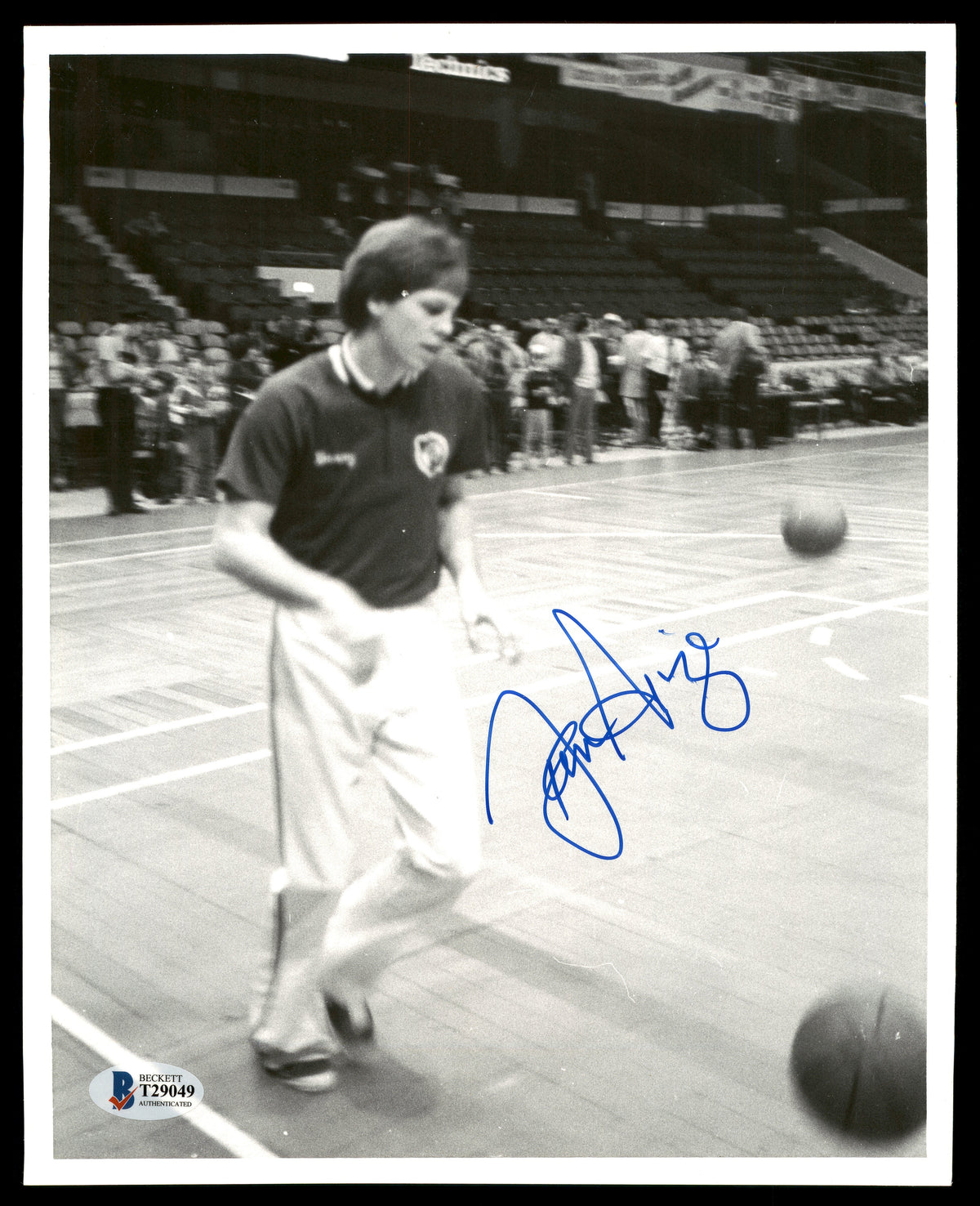 Danny Ange Autographed 8X10 Photo Boston Celtics Vintage Beckett Bas #T29049
