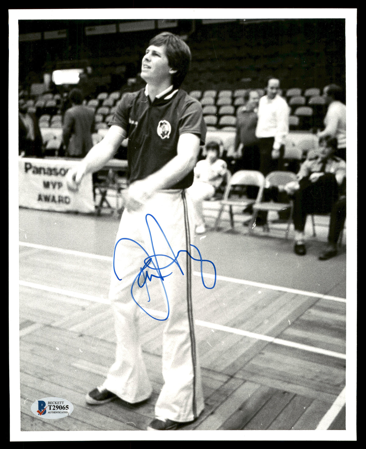 Danny Ange Autographed 8X10 Photo Boston Celtics Vintage Beckett Bas #T29065