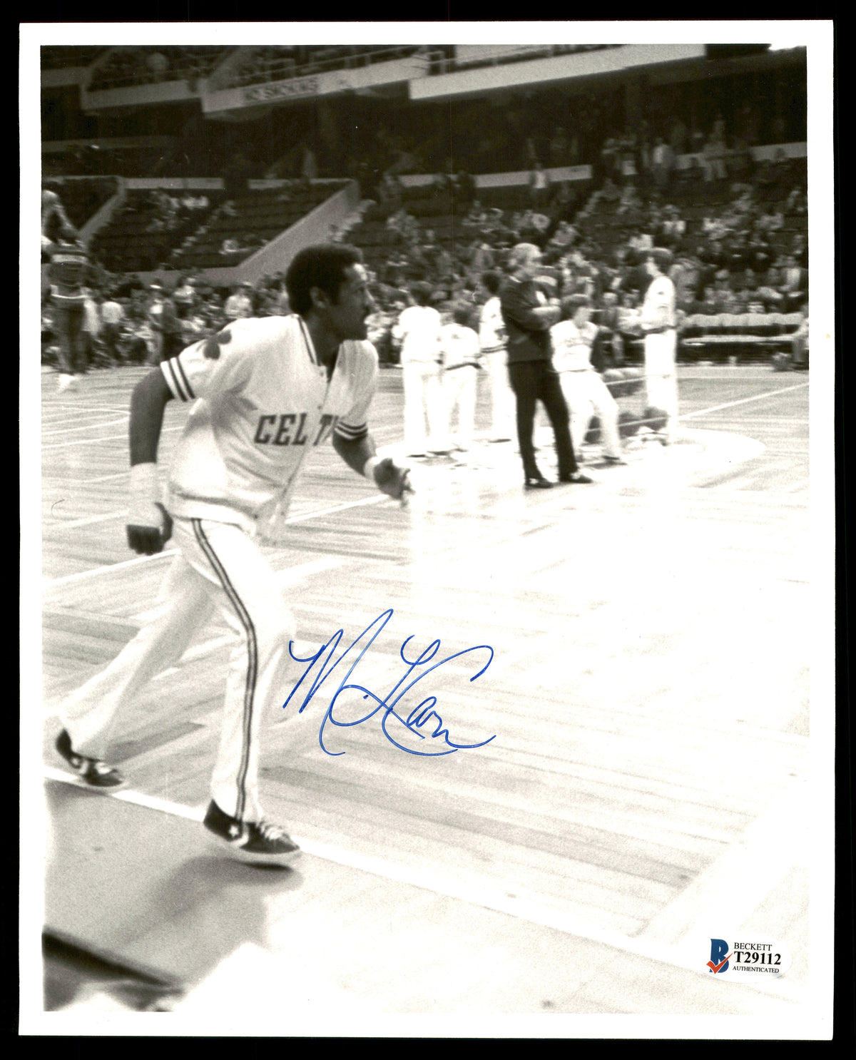 M.L. Ml Carr Autographed 8X10 Photo Boston Celtics Vintage Beckett Bas #T29112