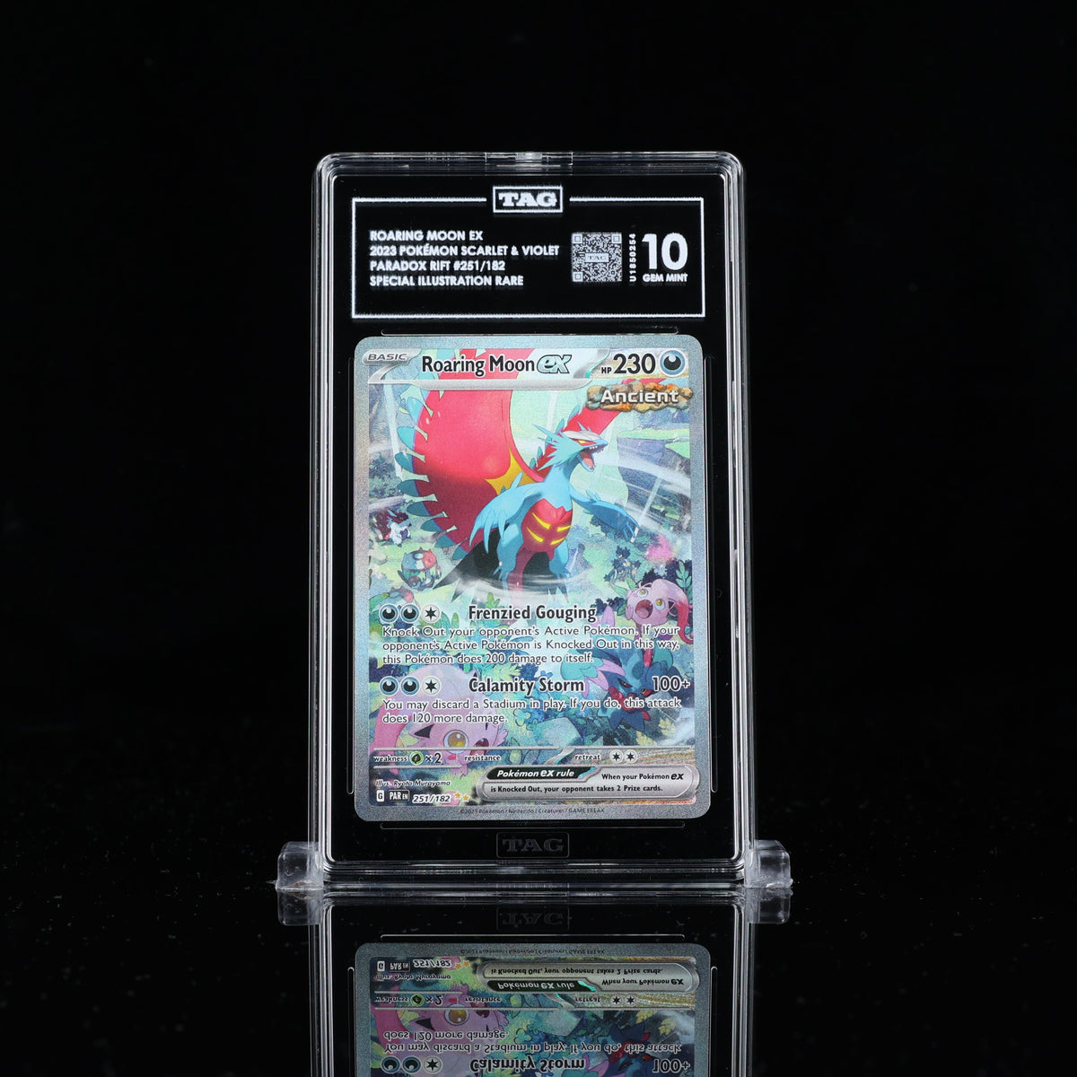 Roaring Moon Ex Special Illustration Rare Paradox Rift #251 Tag 10