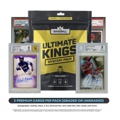 Pokémon Panini Ultimate Kings - MLB Baseball Mystery Pack (3) Premium Cards Value $250-$2500+