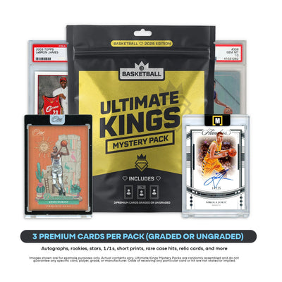 Pokémon Panini Ultimate Kings - NBA Basketball Mystery Pack (3) Premium Cards Value $250-$2500+