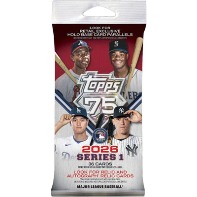 Baseball Topps 2026 Topps Baseball Series 1 Fat Pack 108 Pack Case