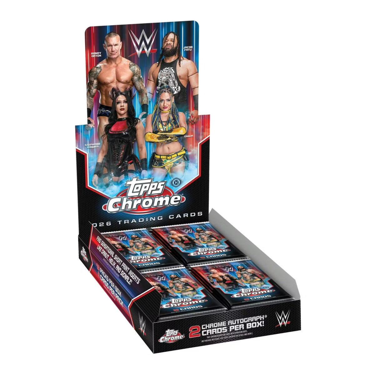 WWE Wrestling Topps 2026 Topps Chrome WWE Hobby Box