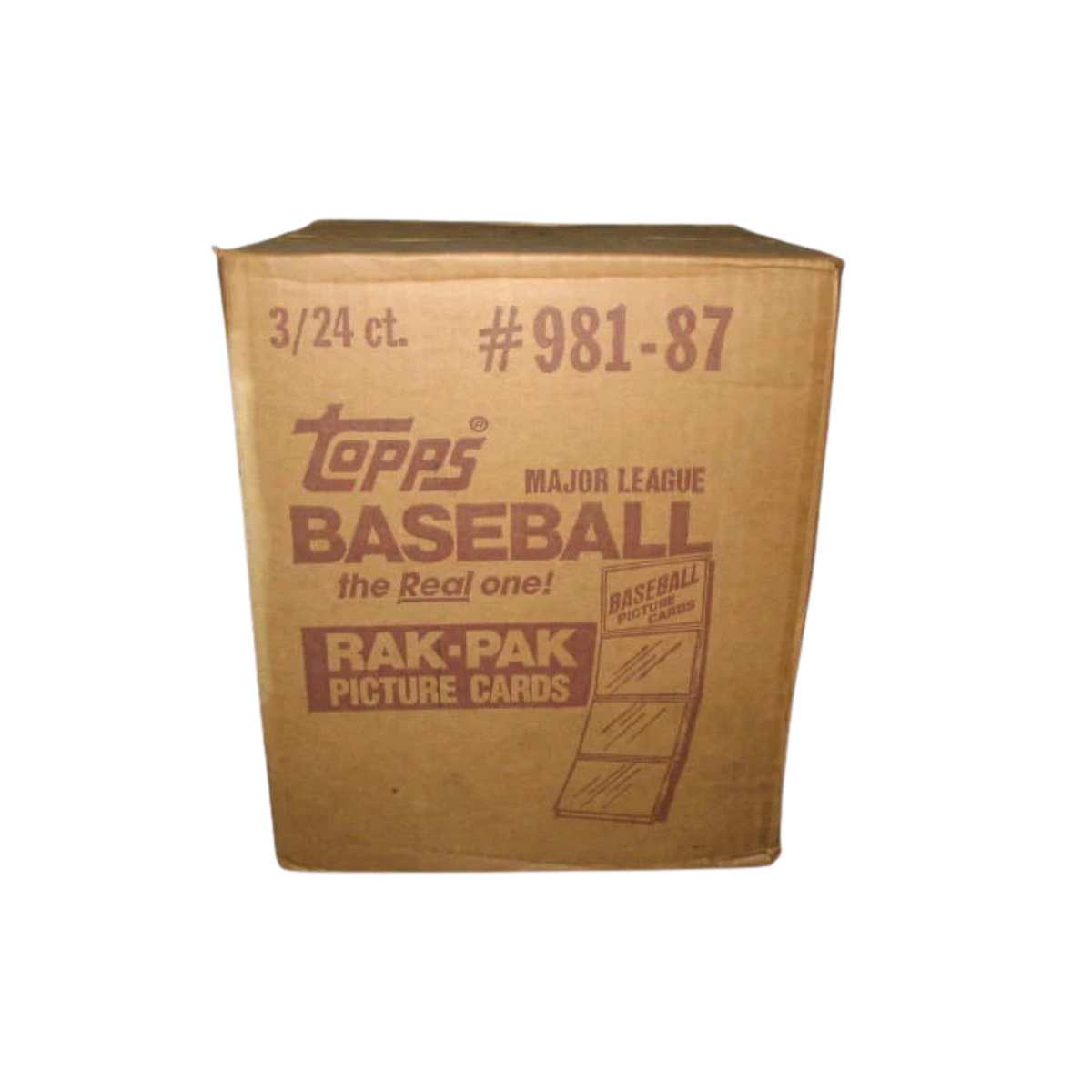 Baseball Topps 1987 Topps Baseball Rack Pack Box 3 Box Case
