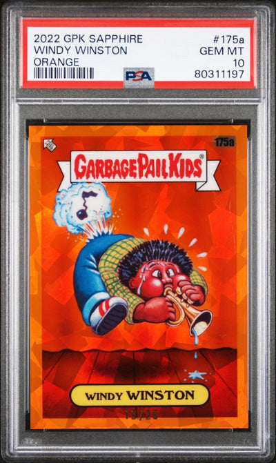 Sports Topps Windy Winston 2022 Gpk Sapphire Orange #'D 13/25 PSA 10