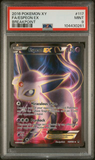 Pokémon Espeon EX 117/122 - Breakpoint - 2016 Pokemon - PSA 9