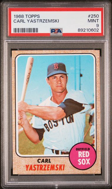 Baseball Topps Carl Yastrzemski 1968 Topps #250 PSA 9